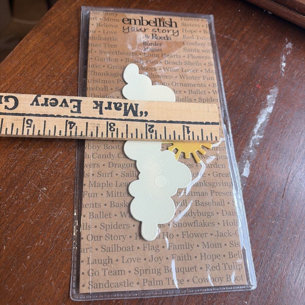 Embellish Your Story By Roeda Magnet #17456 Sun & Cloud Border Magnet Demdaco - Picture 5 of 7